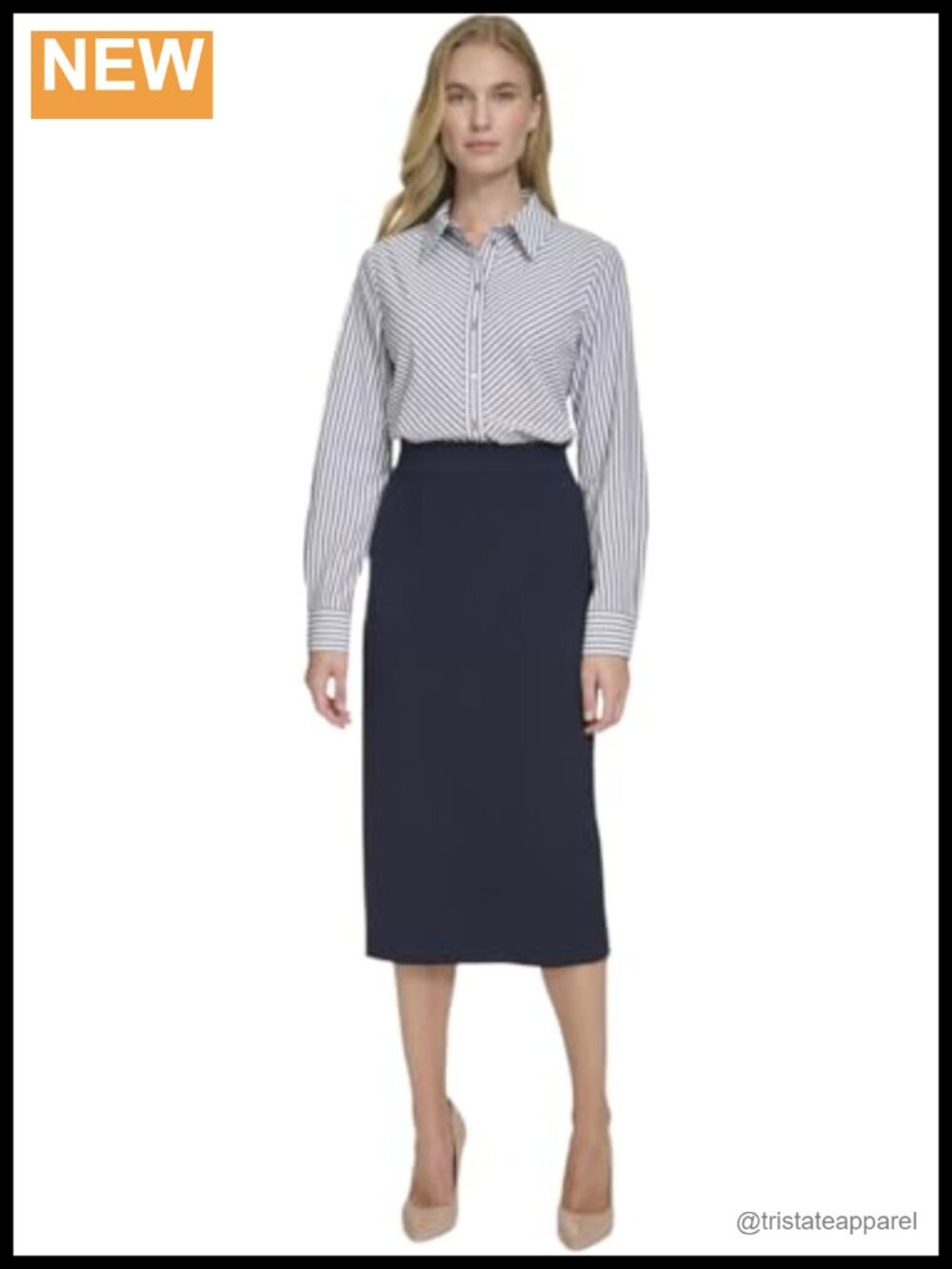 3 4 Sleeve Textured Work Button Up Shirt